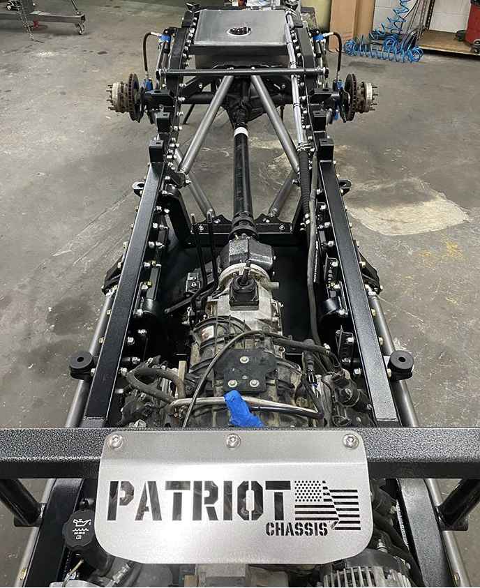 Patriot Chassis, custom 4x4 truck chassis, custom truck frames, custom chassis builders, custom truck chassis for sale, 4x4 rolling chassis